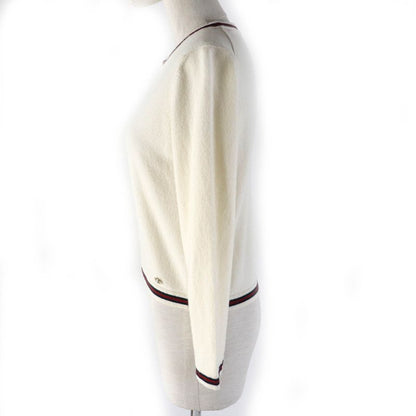 CHANEL P70307k10000 No5 100% Cashmere Coco Mark Point Crew Neck Octavo Sleeve