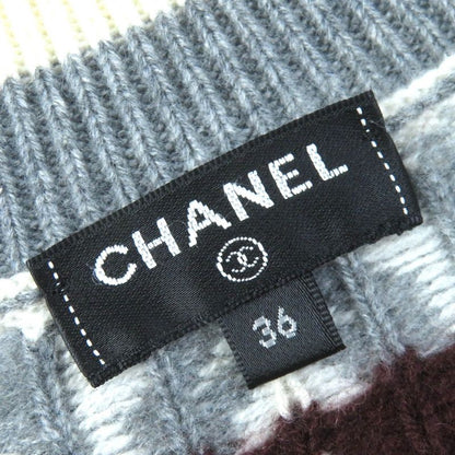 CHANEL P62167k47783 100% Cashmere Cocomark And Snowflake Buttons Snowflake