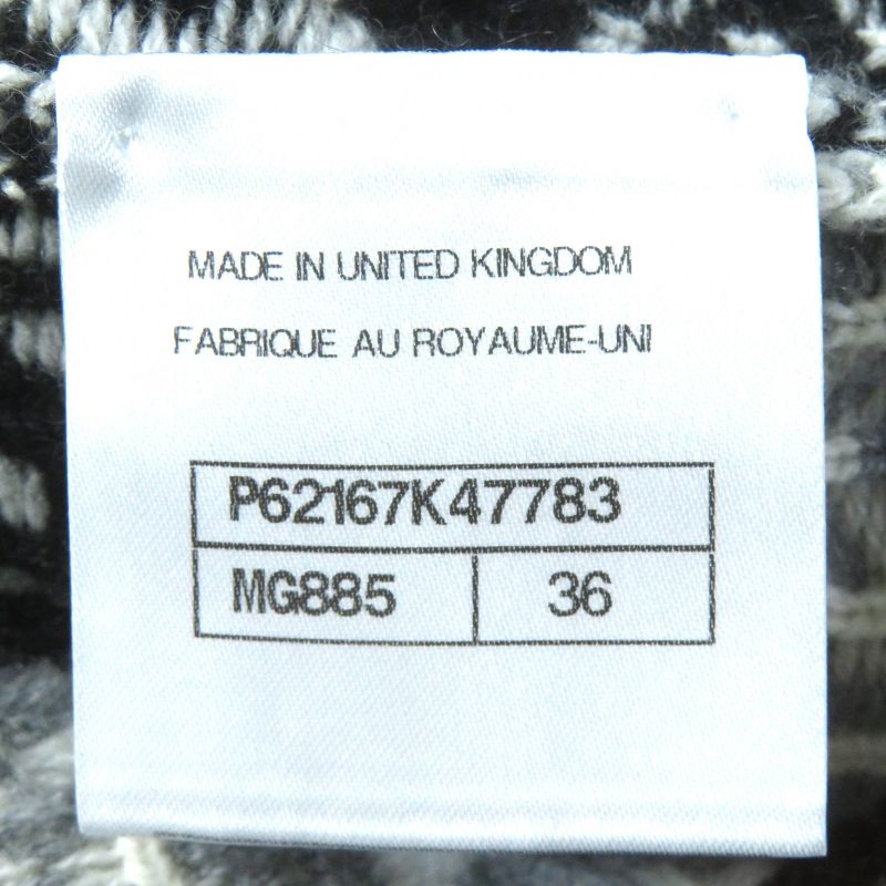 CHANEL P62167k47783 100% Cashmere Cocomark And Snowflake Buttons Snowflake