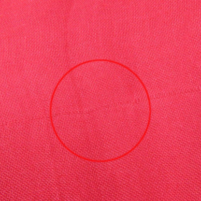 CHANEL Cashmere Blend Coco Mark Embroidered Fringed Large Scarf Shawl Red