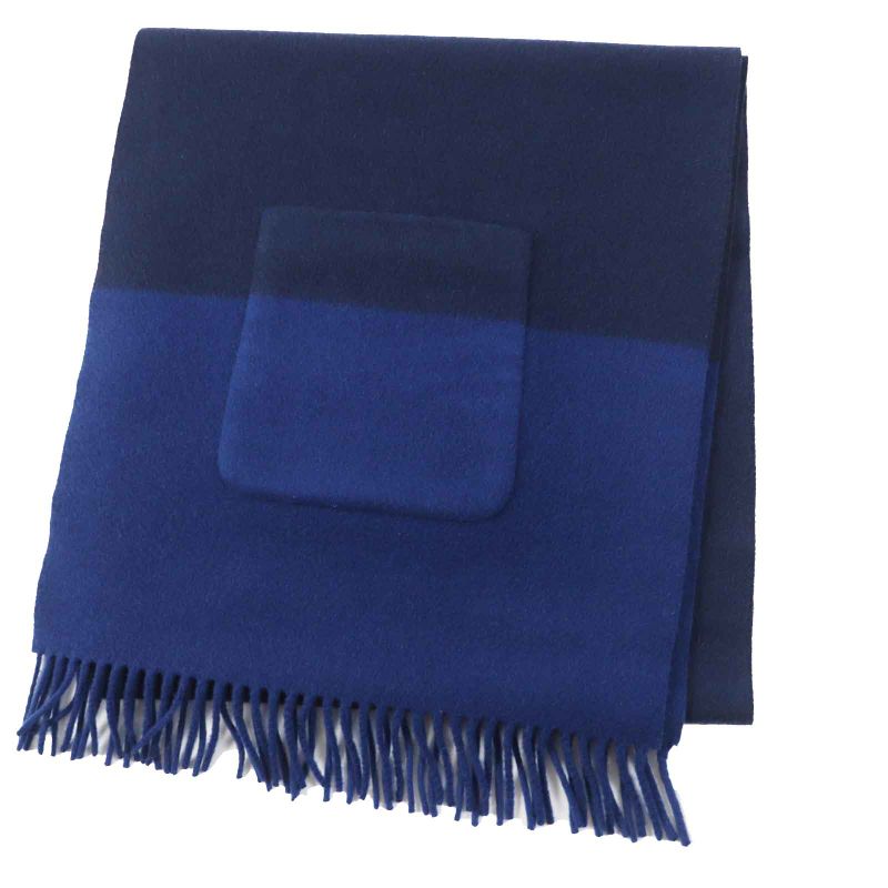 Hermes H259096s 100% Cashmere 100% Silk With Pocket Lining Allumette Pocket