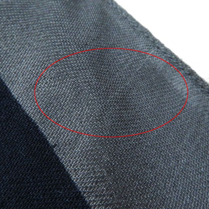 Louis Vuitton Mp1817 Wool Silk Monogram Patterned Scarf Navy Gray With Box Made