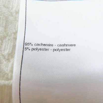 CHANEL P75662 Cashmere Bicolor Long Sleeve Knit Cardigan With Camellia Coco