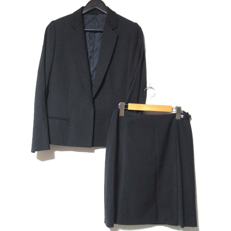 Gucci Tom Ford Period Tailored Jacket + Wrap Skirt Suit Setup Size 42/40 Black