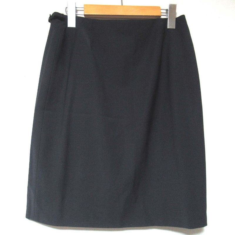 Gucci Tom Ford Period Tailored Jacket + Wrap Skirt Suit Setup Size 42/40 Black