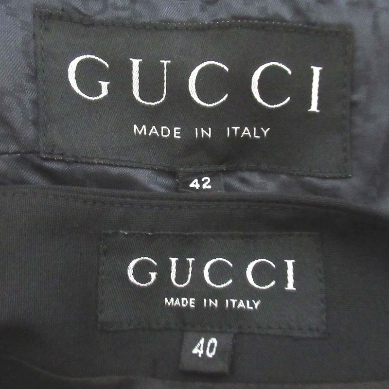 Gucci Tom Ford Period Tailored Jacket + Wrap Skirt Suit Setup Size 42/40 Black