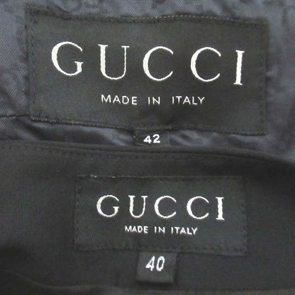 Gucci Tom Ford Period Tailored Jacket + Wrap Skirt Suit Setup Size 42/40 Black