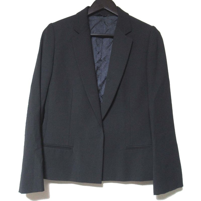 Gucci Tom Ford Period Tailored Jacket + Wrap Skirt Suit Setup Size 42/40 Black