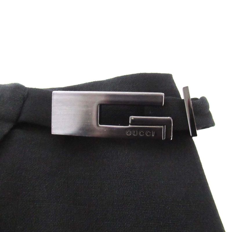 Gucci Tom Ford Period Tailored Jacket + Wrap Skirt Suit Setup Size 42/40 Black