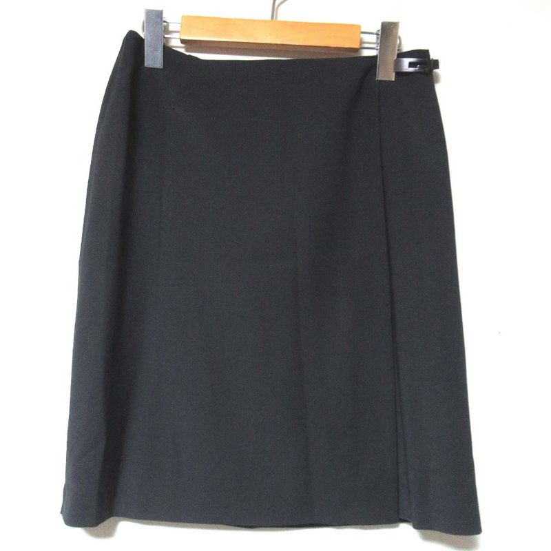 Gucci Tom Ford Period Tailored Jacket + Wrap Skirt Suit Setup Size 42/40 Black