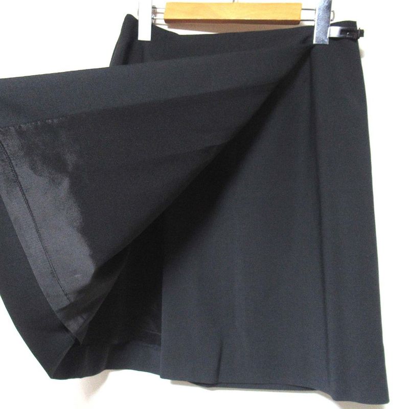 Gucci Tom Ford Period Tailored Jacket + Wrap Skirt Suit Setup Size 42/40 Black