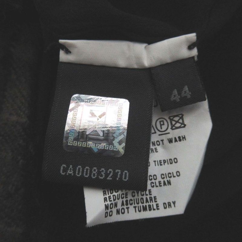 Fendi Checkered Knee-Length Box Pleated Skirt Size 44 Brown and Black Ladies