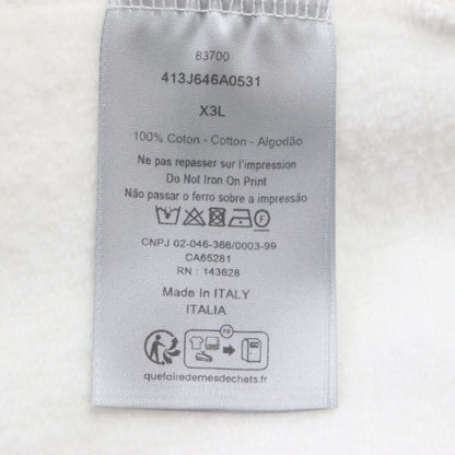 DIOR Homme 24SS 413j646a0531 Cotton Multi Logo Oversized Pullover Hoodie White