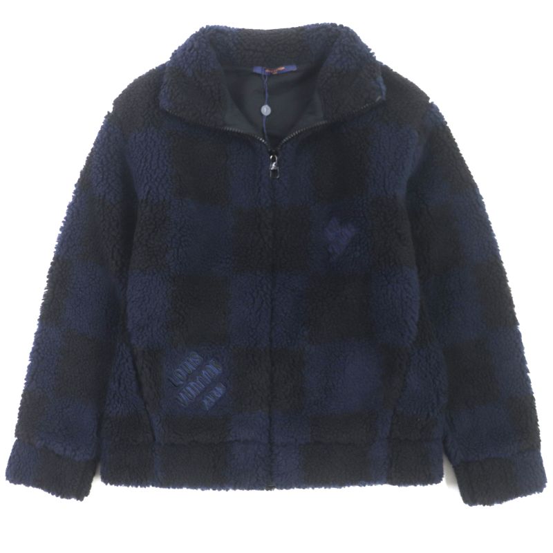  Louis Vuitton NIGO 22SS Hmy04w Jacquard Damier Boa Fleece Jacket Allover