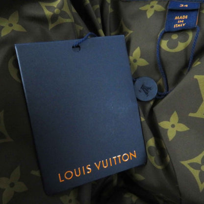 Louis Vuitton 23SS Belted Lined Monogram Down Jacket Blue 34 Hanger Made In