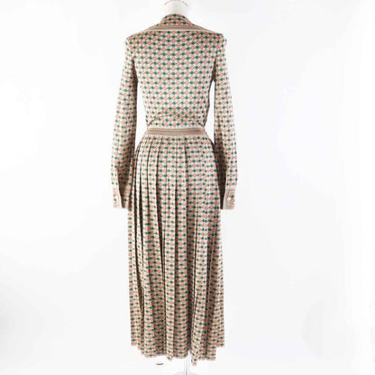 Gucci 21SS 632923 Viscose RAME Dress Waist Belt Maxi Dress/dress Multi XS Made