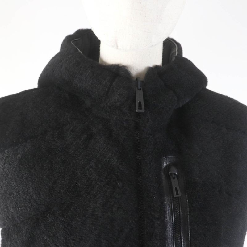 Hermes 24AW 4h1233df Reversible With Serie Patch Leather Used Lamb Fur Down