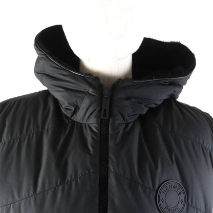 Hermes 24AW 4h1233df Reversible With Serie Patch Leather Used Lamb Fur Down