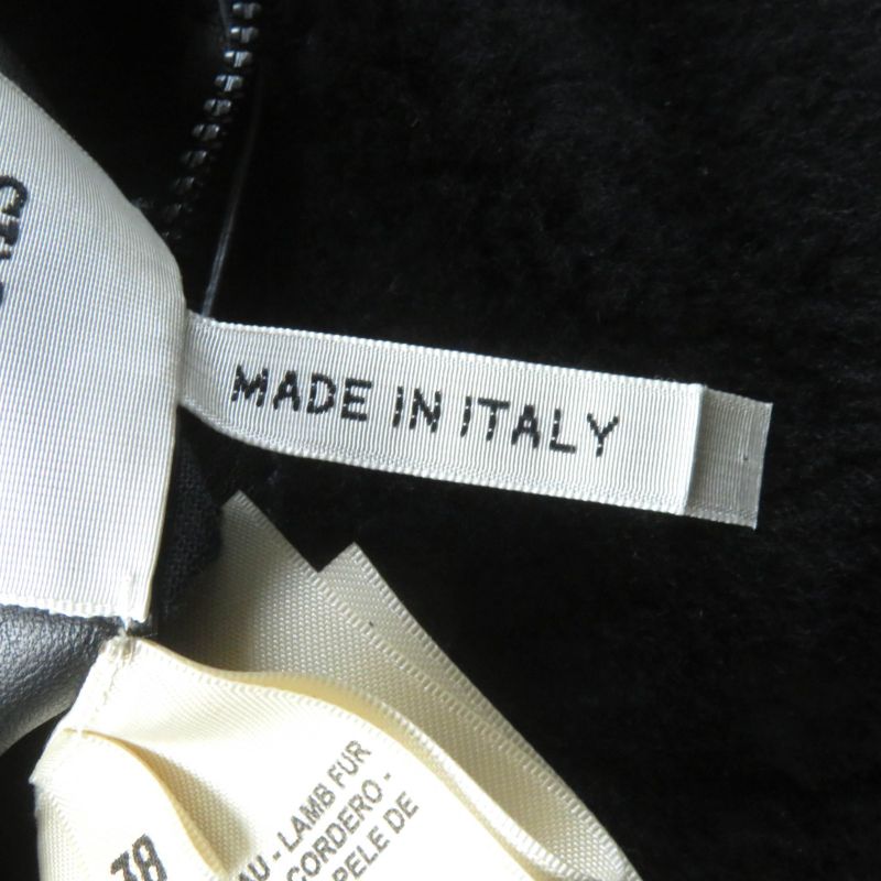 Hermes 24AW 4h1233df Reversible With Serie Patch Leather Used Lamb Fur Down