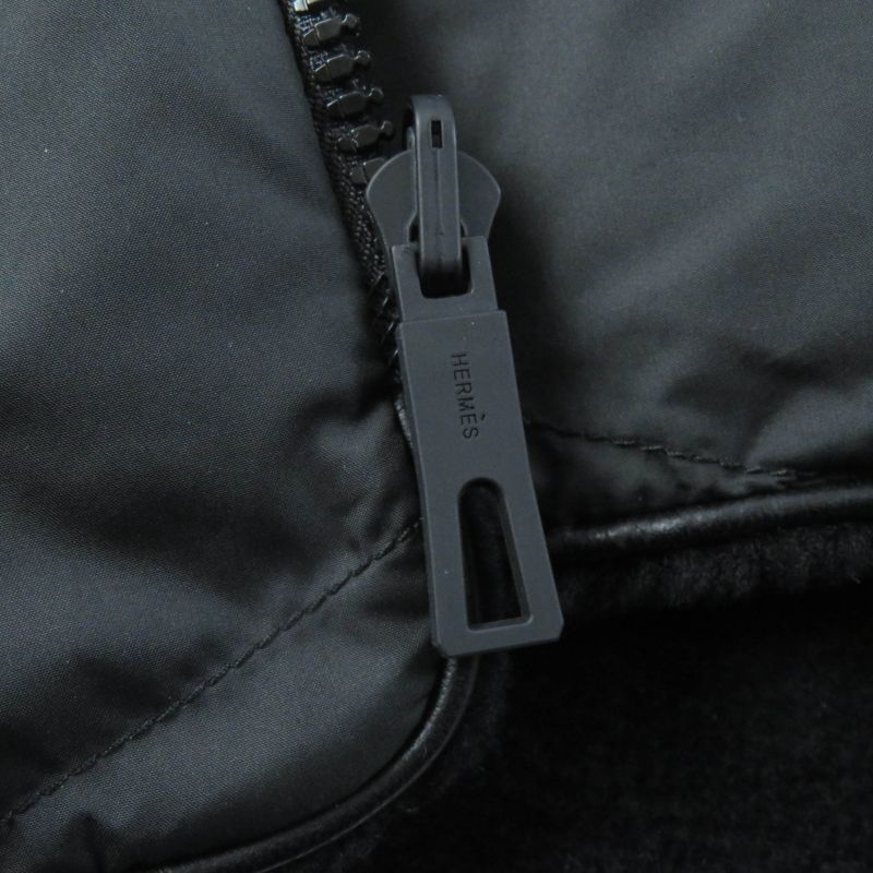 Hermes 24AW 4h1233df Reversible With Serie Patch Leather Used Lamb Fur Down