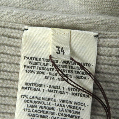 Hermes 23AW 3h2841dj 100% Silk Twill Raine Scarf Print Zip Up Knit Switch Long