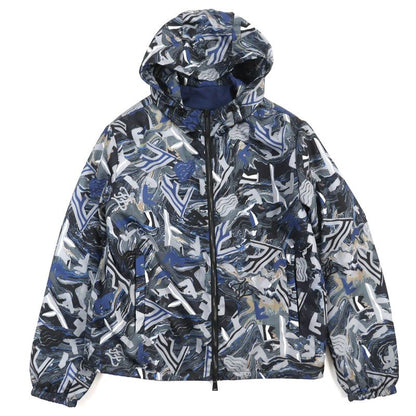 Fendi 2021 Fw1088 AIXY FF Logo Reversible Cotton Jacket Windbreaker Jacket Blue