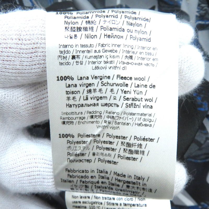 Fendi 2021 Fw1088 AIXY FF Logo Reversible Cotton Jacket Windbreaker Jacket Blue