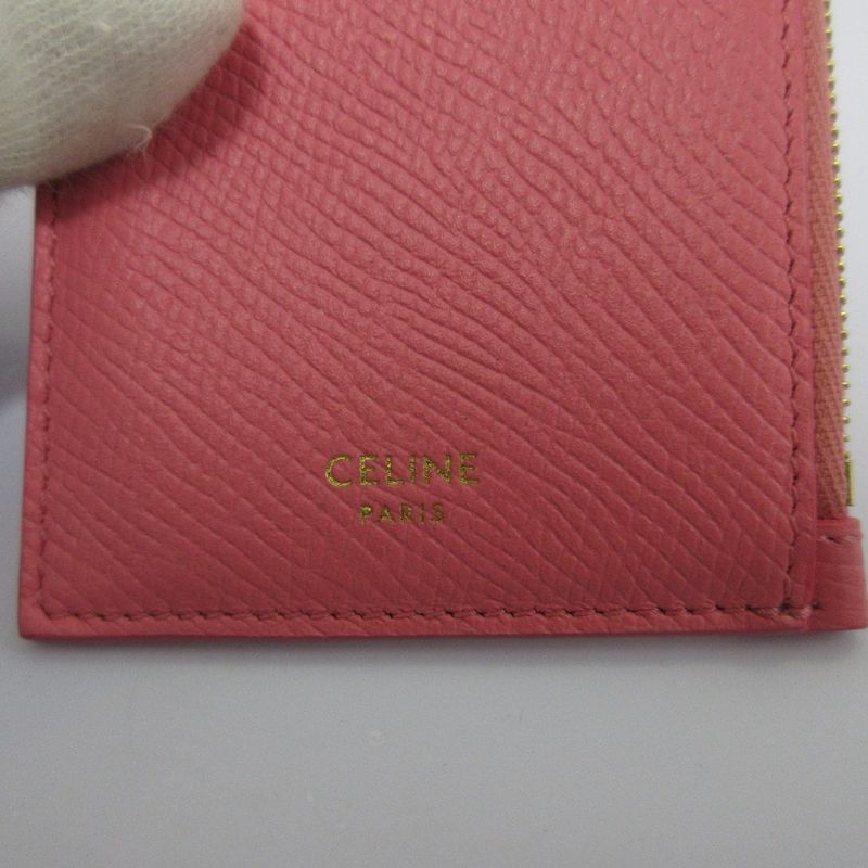 Celine Fragment Case Card Case Wallet Pink Ladies Used