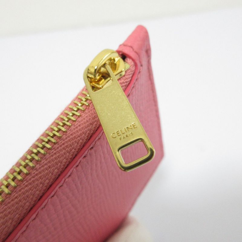 Celine Fragment Case Card Case Wallet Pink Ladies Used