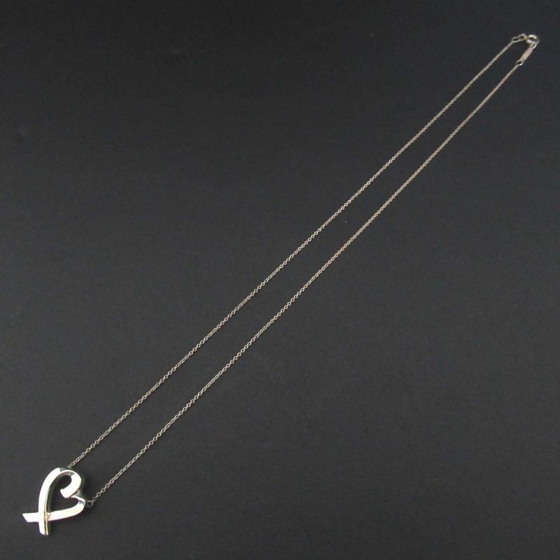 Tiffany & Co Tiffany & Co Paloma Picasso Loving Heart Necklace Pendant Silver