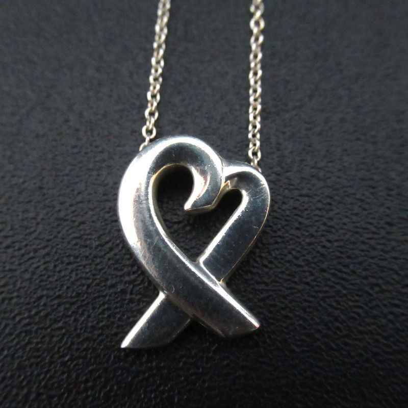Tiffany & Co Tiffany & Co Paloma Picasso Loving Heart Necklace Pendant Silver