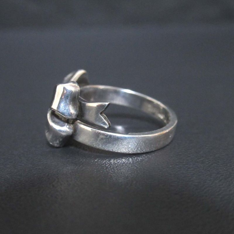 Tiffany & Co Tiffany & Co Ribbon Ring Size 12 925sv X 750 Silver X Gold Ladies