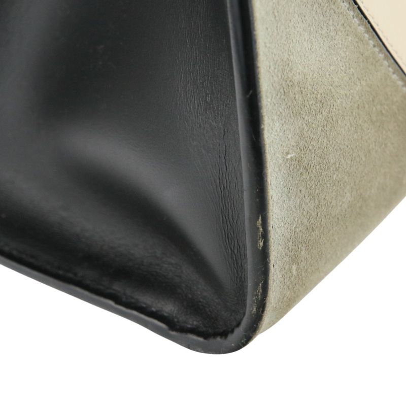 Louis Vuitton City Steamer MM V Stitch Leather Tote Bag Handbag Black Ladies