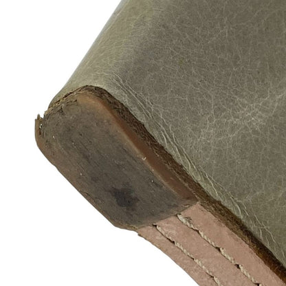 Good Prada Cross Design Square Toe Wedge Sole Sandals 38 25cm (9.84in) Equivalen