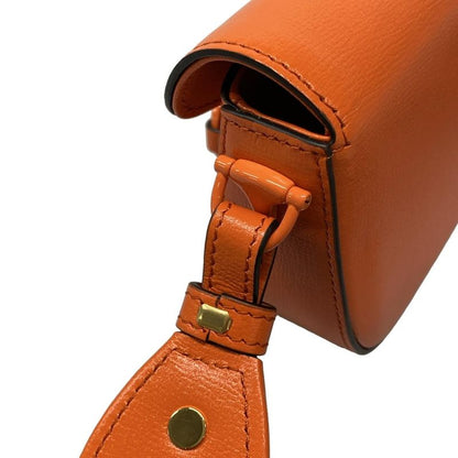 Gucci Shoulder Bag Horsebit 1955 Mini Bag 726863 Orange Leather