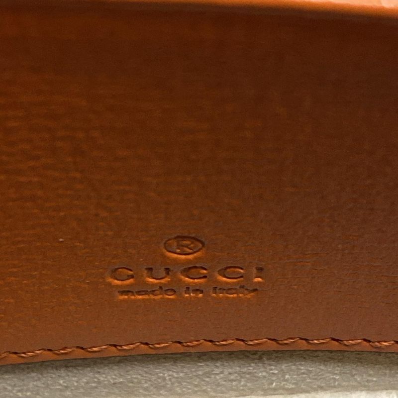 Gucci Shoulder Bag Horsebit 1955 Mini Bag 726863 Orange Leather
