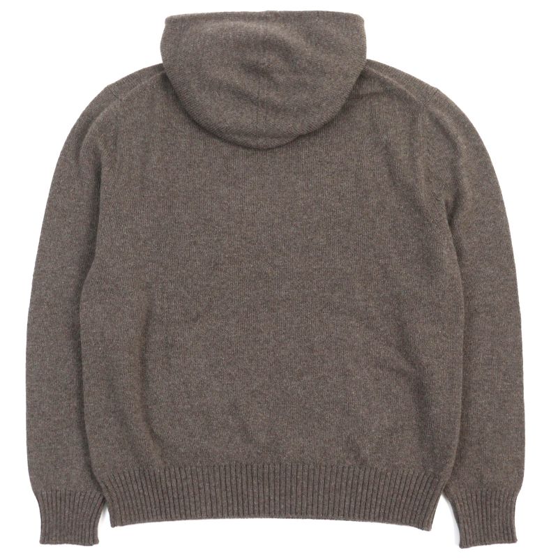 DIOR Homme 313m658at474 100% Cashmere Pullover Hoodie Knit Hoodie Brown M Made