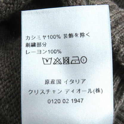 DIOR Homme 313m658at474 100% Cashmere Pullover Hoodie Knit Hoodie Brown M Made