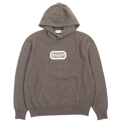 DIOR Homme 313m658at474 100% Cashmere Pullover Hoodie Knit Hoodie Brown M Made
