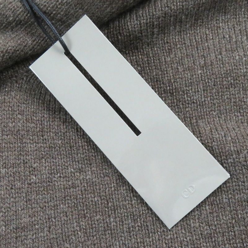 DIOR Homme 313m658at474 100% Cashmere Pullover Hoodie Knit Hoodie Brown M Made