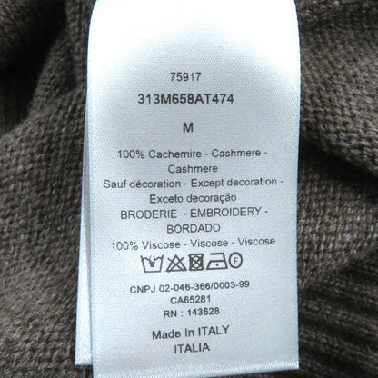 DIOR Homme 313m658at474 100% Cashmere Pullover Hoodie Knit Hoodie Brown M Made