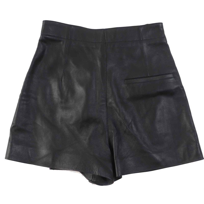 Christian DIOR 045p45al015 Lambleather 100% Silk Wrap Shorts With CD Buckle