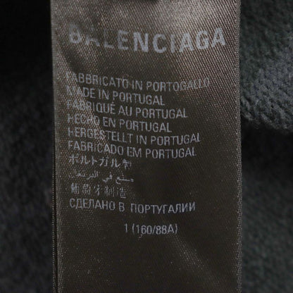 Balenciaga 22AW 674986 100% Cotton Logo Print Paint Crash Damaged Pullover