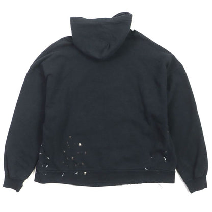 Balenciaga 22AW 674986 100% Cotton Logo Print Paint Crash Damaged Pullover