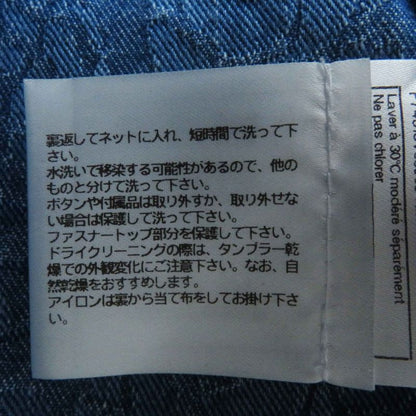 CHANEL P45071 100% Cotton Lion Button Camellia Jacquard Denim Dress/coat