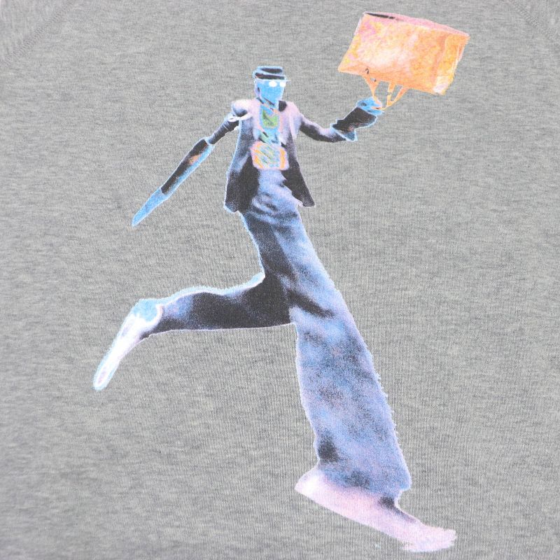 Louis Vuitton 21AW 1a972h Cotton Neon Workingman Sleeveless Sweatshirt Grey S