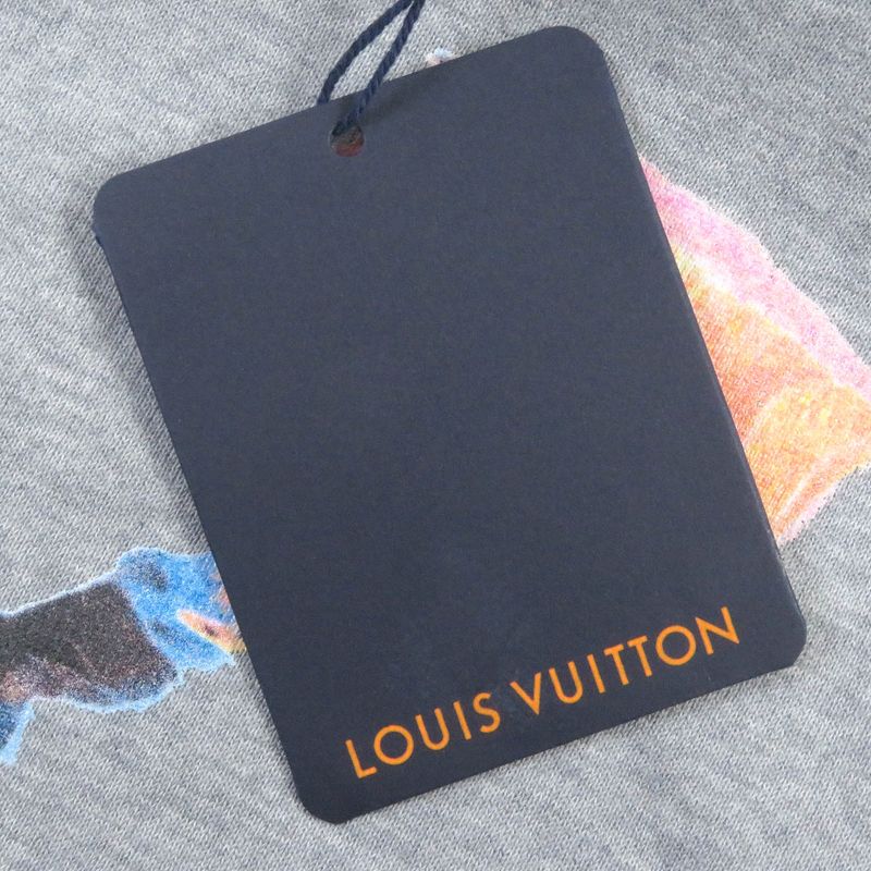 Louis Vuitton 21AW 1a972h Cotton Neon Workingman Sleeveless Sweatshirt Grey S