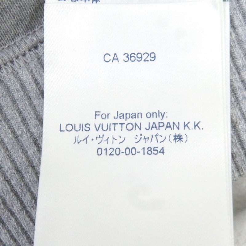 Louis Vuitton 21AW 1a972h Cotton Neon Workingman Sleeveless Sweatshirt Grey S