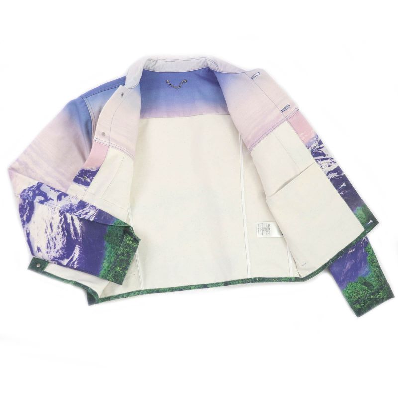 Louis Vuitton 22SS 1a9t10 Landscape Monogram Leather Patch Amen Break Denim