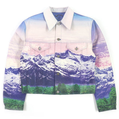 Louis Vuitton 22SS 1a9t10 Landscape Monogram Leather Patch Amen Break Denim